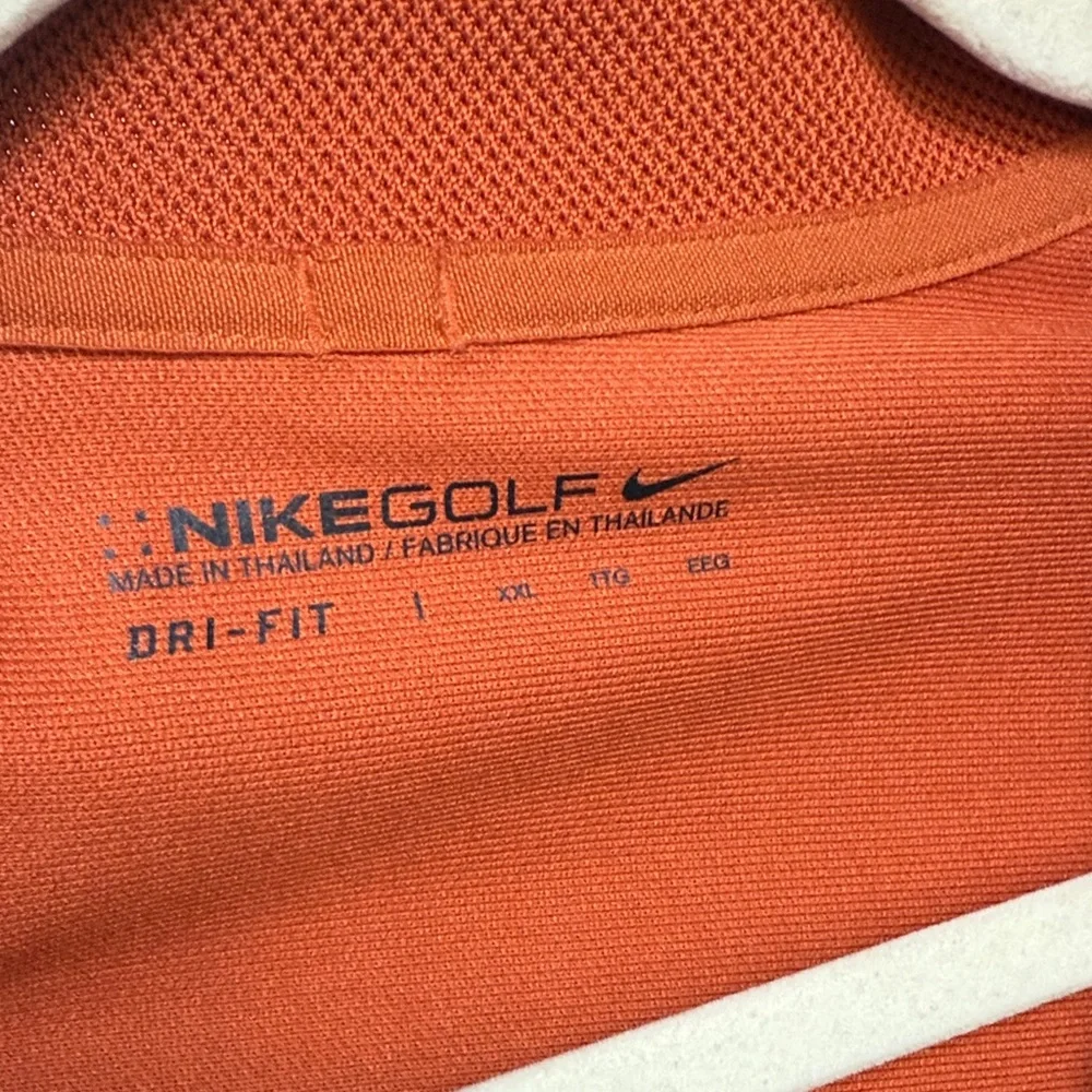 Nike Burnt Orange Dri Fit Polo Shirt 2XL    Texas Longhorns
